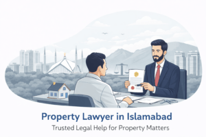 Property lawyer in Islamabad helping clients  Islamabad property legal services  Property dispute lawyer in Islamabad  CDA Islamabad property checking